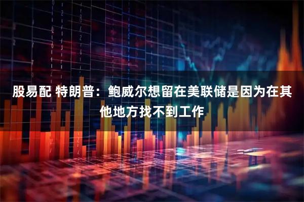 股易配 特朗普：鲍威尔想留在美联储是因为在其他地方找不到工作